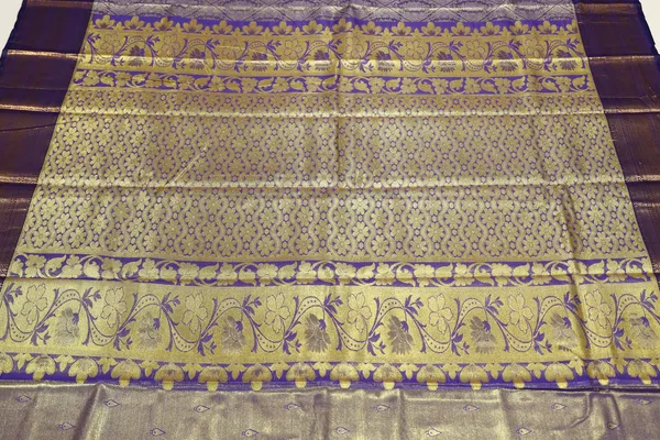 Teal_Blue_Gadwal_Inspired_Semi_Silk_Saree_With_Wide_Contrast_Border