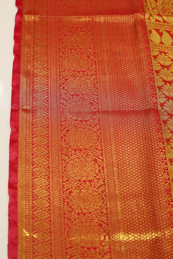 Pink_Gold_Kanchipuram_Inspired_Semi_Silk_Saree_With_Wide_Contrast_Border