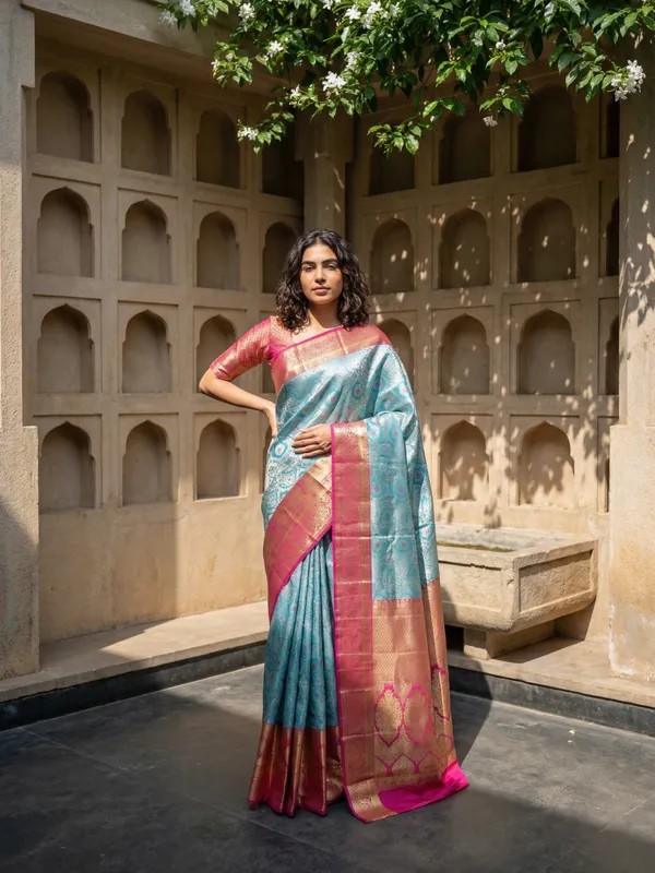 Royal_Purple_Kanchipuram_Inspired_Semi_Silk_Saree_With_Wide_Contrast_Border