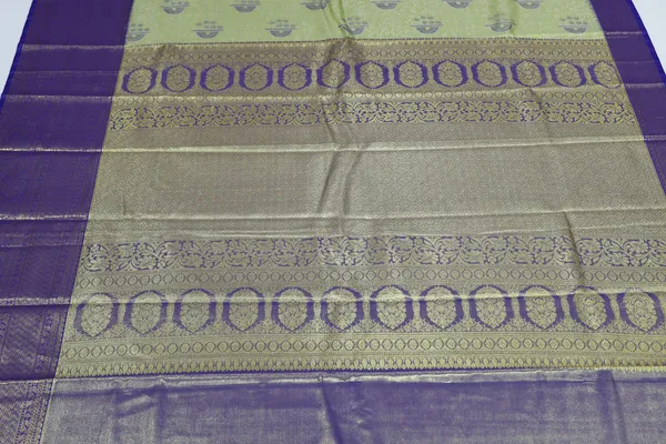 Lime_Green_Kanchipuram_Inspired_Semi_Silk_Saree_With_Wide_Contrast_Border