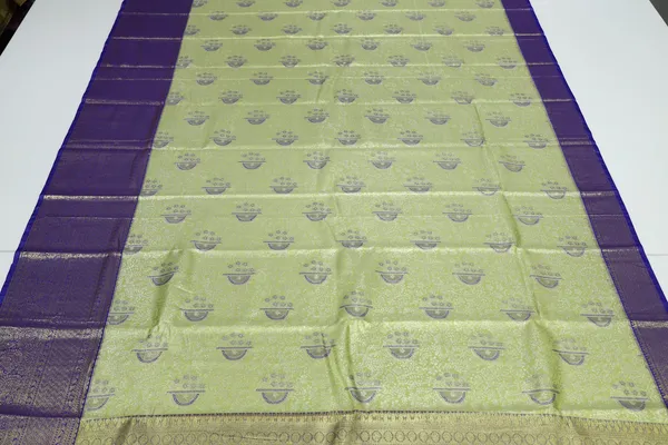 Lime_Green_Kanchipuram_Inspired_Semi_Silk_Saree_With_Wide_Contrast_Border
