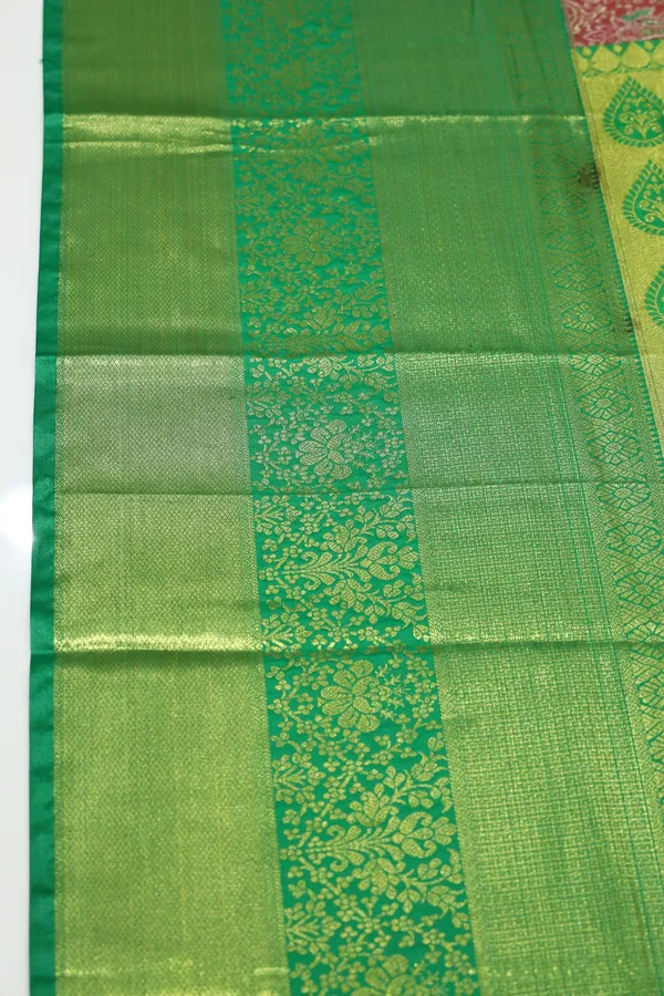 Pink_Gold_Gadwal_Inspired_Semi_Silk_Saree_With_Wide_Contrast_Border