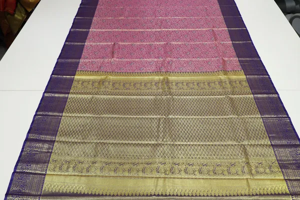 Parrot_Green_Dharmavaram_Inspired_Semi_Silk_Saree_With_Wide_Contrast_Border