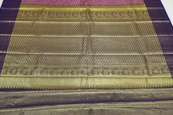 Parrot_Green_Dharmavaram_Inspired_Semi_Silk_Saree_With_Wide_Contrast_Border