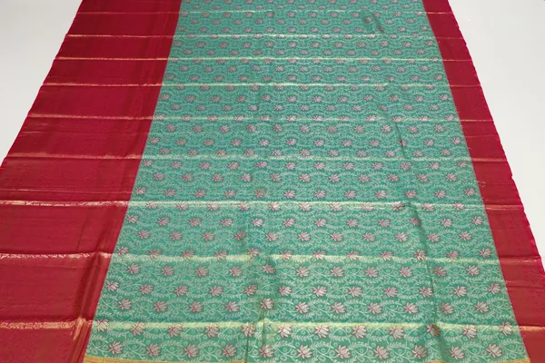 Rani_Pink_Dharmavaram_Inspired_Semi_Silk_Saree_With_Wide_Contrast_Border