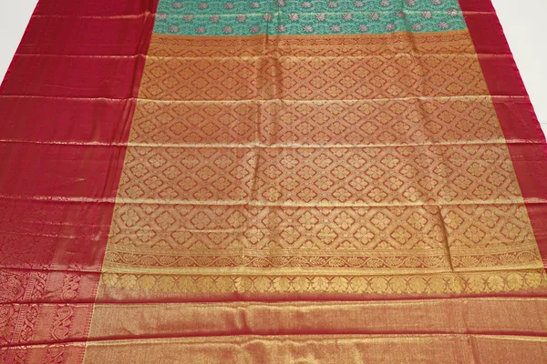 Rani_Pink_Dharmavaram_Inspired_Semi_Silk_Saree_With_Wide_Contrast_Border