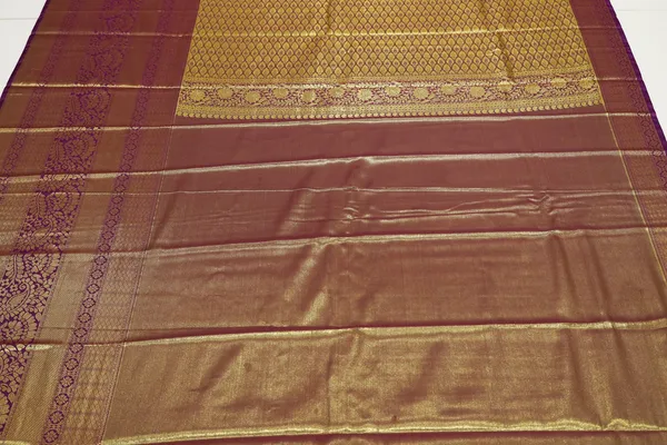 Coral_Red_Kanchipuram_Inspired_Semi_Silk_Saree_With_Wide_Contrast_Border
