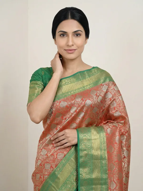 Royal_Purple_Kanchipuram_Inspired_Semi_Silk_Saree_With_Wide_Contrast_Border