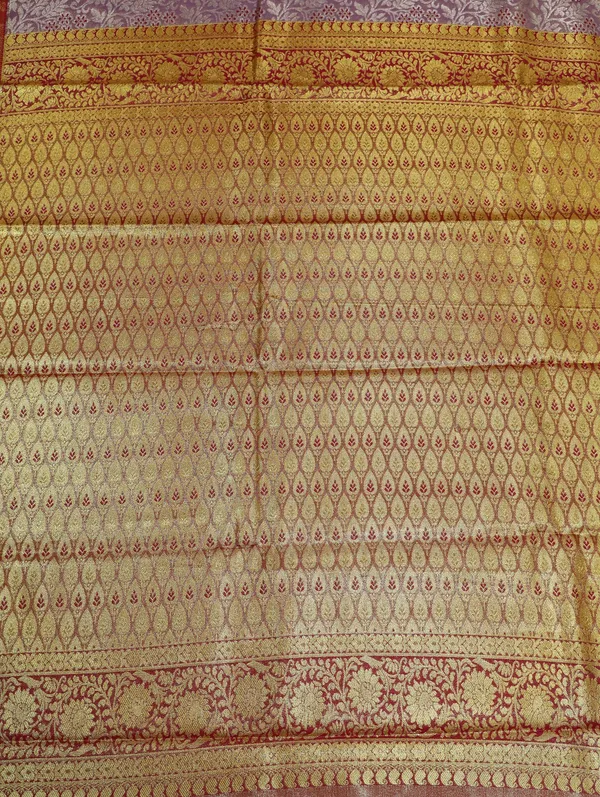 Antique_Gold_Dharmavaram_Inspired_Semi_Silk_Saree_With_Wide_Contrast_Border
