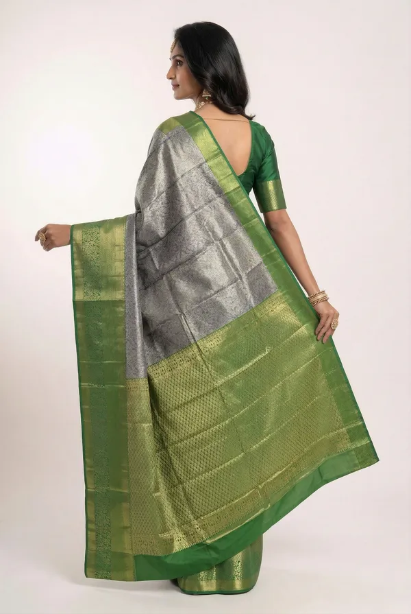 Lime_Green_Uppada_Inspired_Semi_Silk_Saree_With_Small_Self_Border