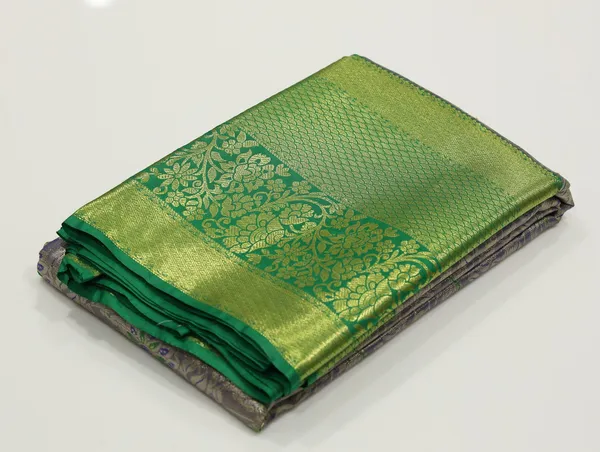 Lime_Green_Uppada_Inspired_Semi_Silk_Saree_With_Small_Self_Border