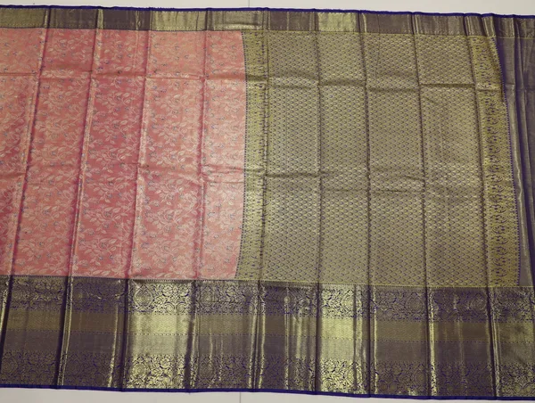 Peach_Pink_Uppada_Inspired_Semi_Silk_Saree_With_Small_Contrast_Border