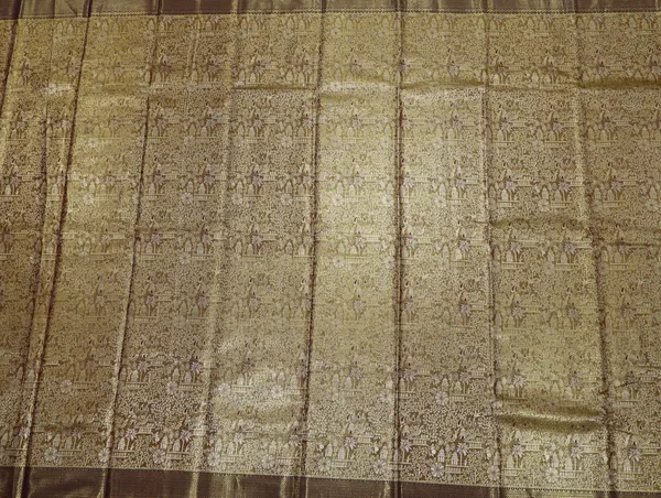 Mustard_Yellow_Kanchipuram_Inspired_Semi_Silk_Saree_With_Wide_Contrast_Border