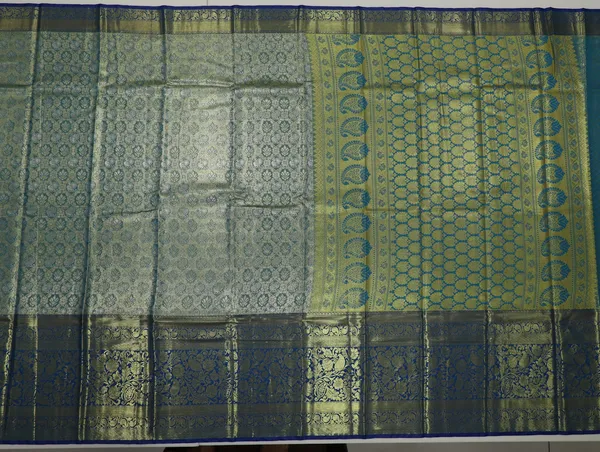 Mustard_Gold_Dharmavaram_Inspired_Semi_Silk_Saree_With_Wide_Contrast_Border