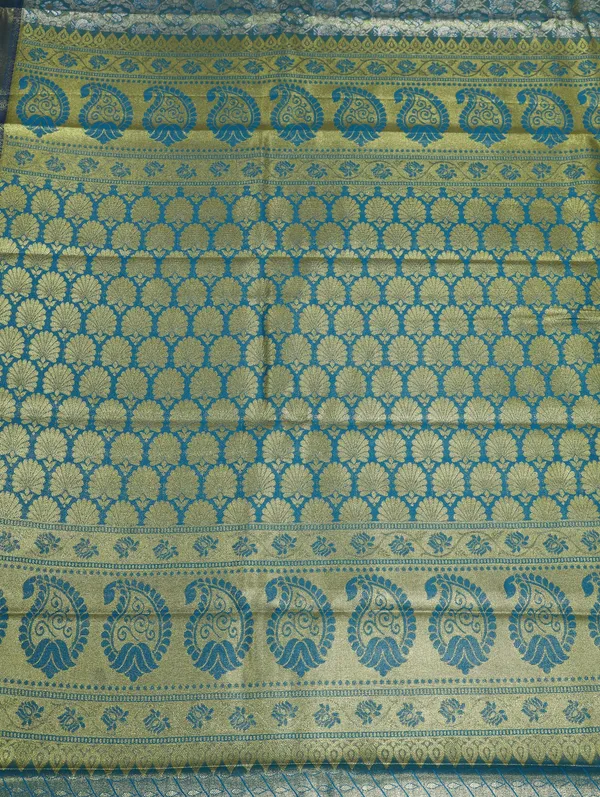 Mustard_Gold_Dharmavaram_Inspired_Semi_Silk_Saree_With_Wide_Contrast_Border