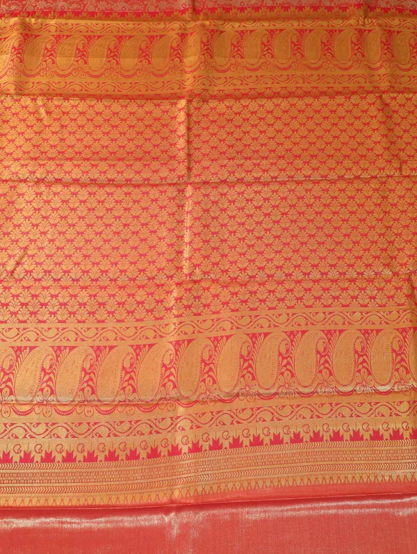 Emerald_Green_Kanchipuram_Inspired_Semi_Silk_Saree_With_Wide_Self_Border