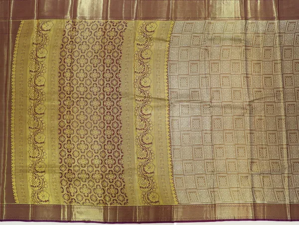 Teal_Green_Kanchipuram_Inspired_Semi_Silk_Saree_With_Wide_Contrast_Border