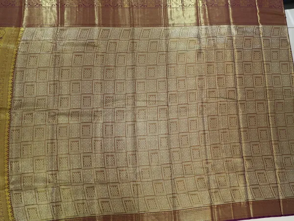 Teal_Green_Kanchipuram_Inspired_Semi_Silk_Saree_With_Wide_Contrast_Border