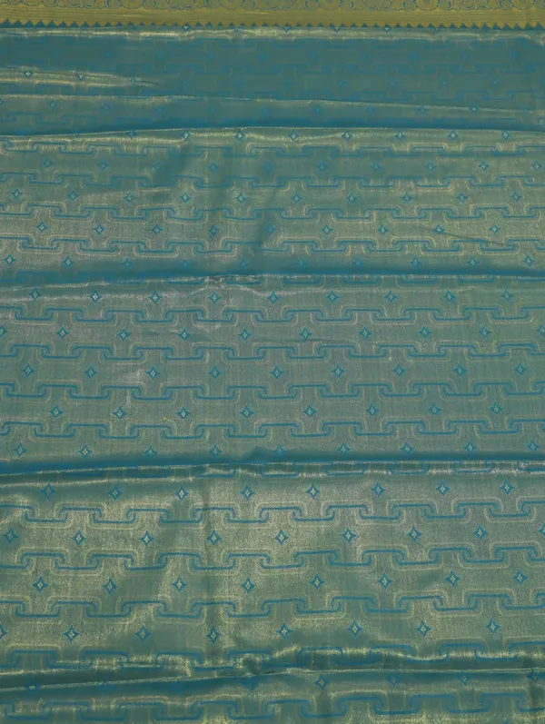 Antique_Gold_Dharmavaram_Inspired_Semi_Silk_Saree_With_Wide_Contrast_Border