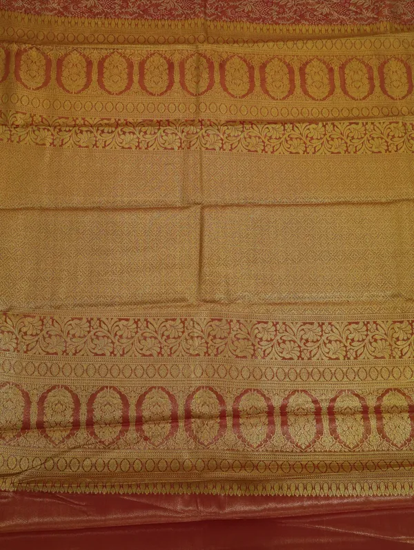 Olive_Green_Kanchipuram_Inspired_Semi_Silk_Saree_With_Wide_Self_Border