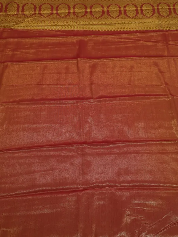 Olive_Green_Kanchipuram_Inspired_Semi_Silk_Saree_With_Wide_Self_Border