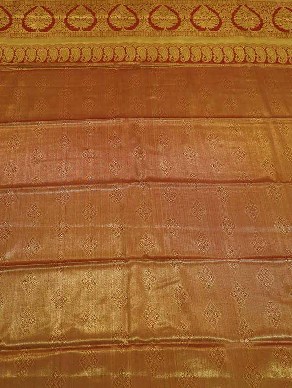 Royal_Blue_Gadwal_Inspired_Semi_Silk_Saree_With_Wide_Contrast_Border