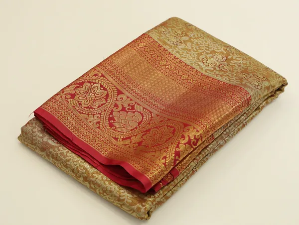 Royal_Blue_Gadwal_Inspired_Semi_Silk_Saree_With_Wide_Contrast_Border