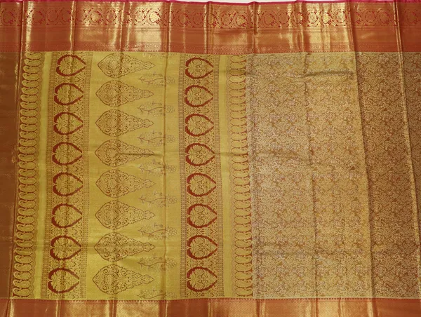 Royal_Blue_Gadwal_Inspired_Semi_Silk_Saree_With_Wide_Contrast_Border