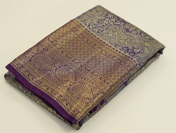 Purple_Gold_Dharmavaram_Inspired_Semi_Silk_Saree_With_Wide_Contrast_Border