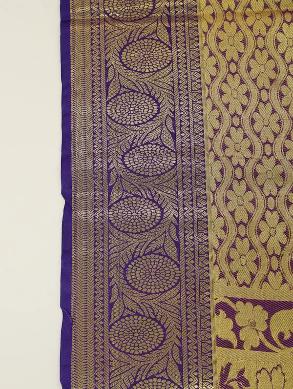Deep_Purple_Dharmavaram_Inspired_Semi_Silk_Saree_With_Wide_Contrast_Border