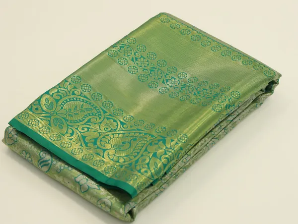 Lime_Green_Uppada_Inspired_Semi_Silk_Saree_With_Small_Self_Border