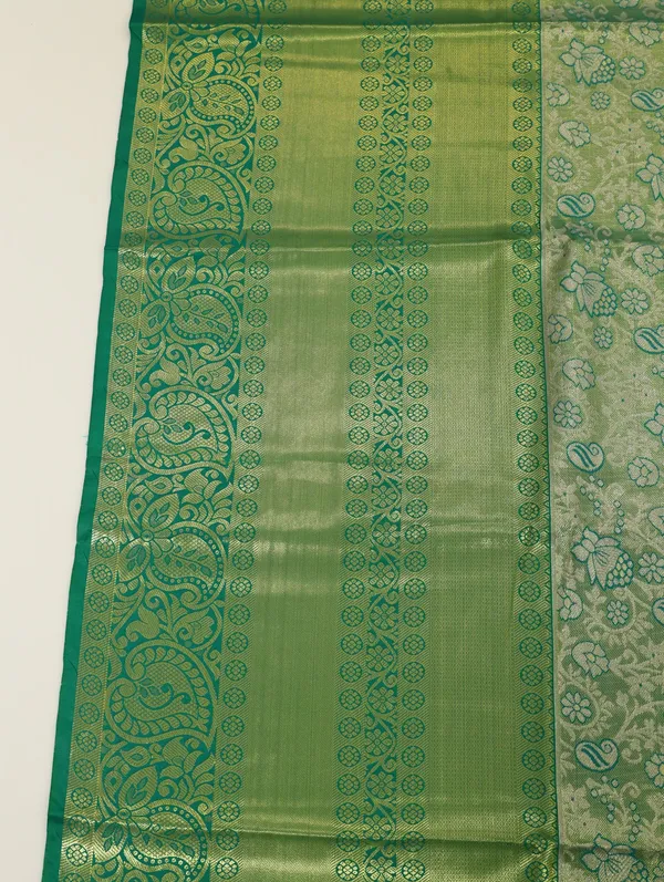 Lime_Green_Uppada_Inspired_Semi_Silk_Saree_With_Small_Self_Border
