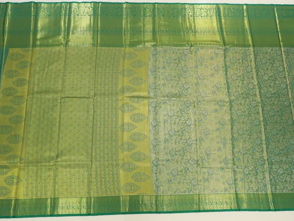 Lime_Green_Uppada_Inspired_Semi_Silk_Saree_With_Small_Self_Border
