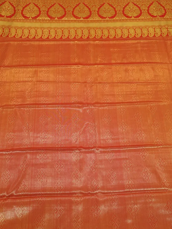 Lime_Green_Uppada_Inspired_Semi_Silk_Saree_With_Small_Self_Border