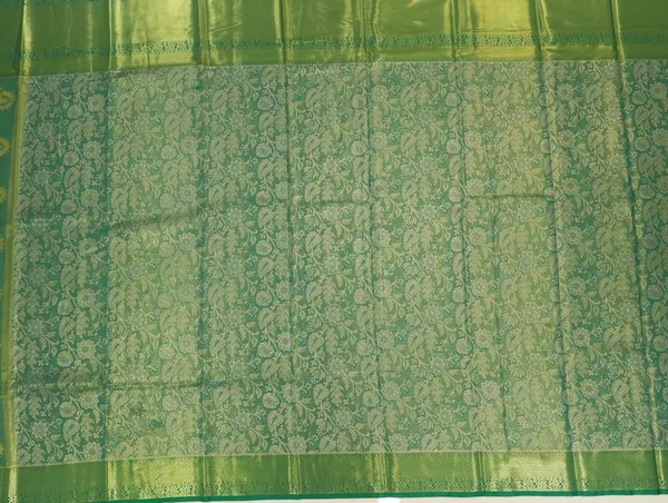 Mustard_Yellow_Dharmavaram_Inspired_Semi_Silk_Saree_With_Wide_Contrast_Border