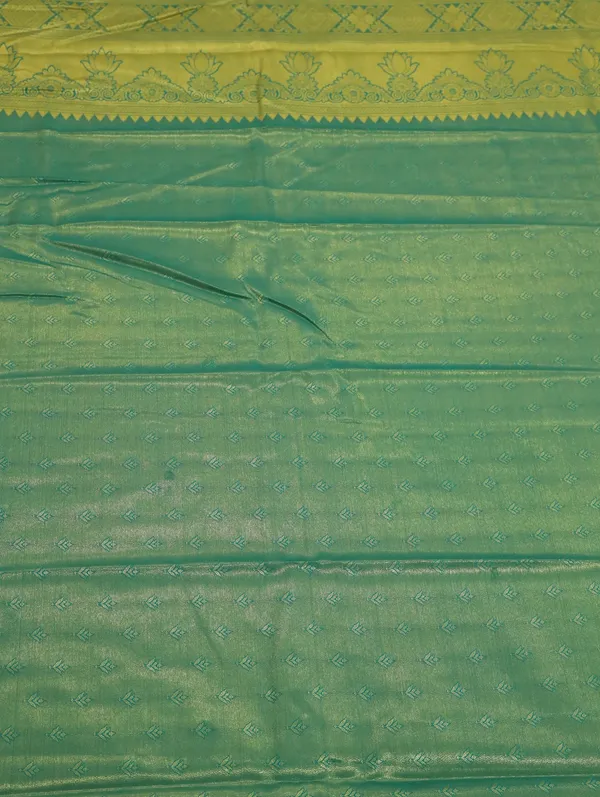 Mustard_Yellow_Dharmavaram_Inspired_Semi_Silk_Saree_With_Wide_Contrast_Border