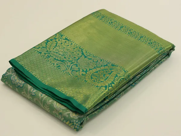 Mustard_Yellow_Dharmavaram_Inspired_Semi_Silk_Saree_With_Wide_Contrast_Border