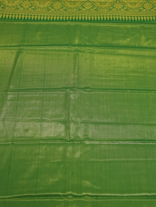 Coral_Orange_Dharmavaram_Inspired_Semi_Silk_Saree_With_Wide_Contrast_Border