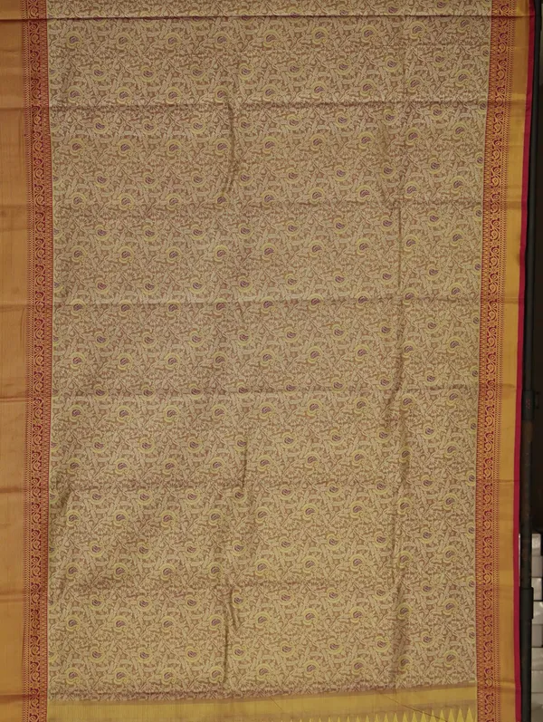 Ivory_Red_Kanchipuram_Inspired_Semi_Silk_Saree_With_Wide_Contrast_Border