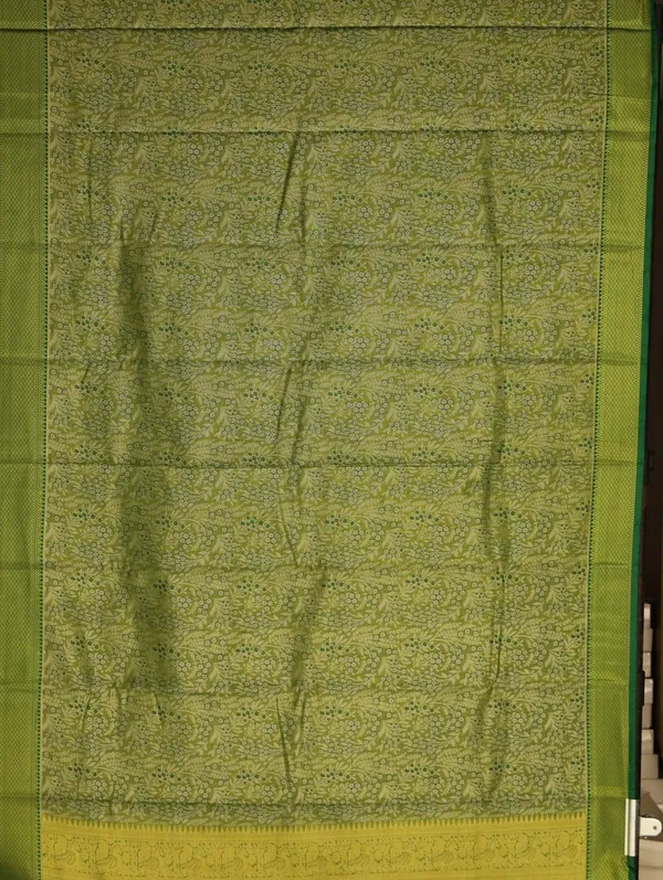 Sky_Blue_Dharmavaram_Inspired_Semi_Silk_Saree_With_Wide_Contrast_Border
