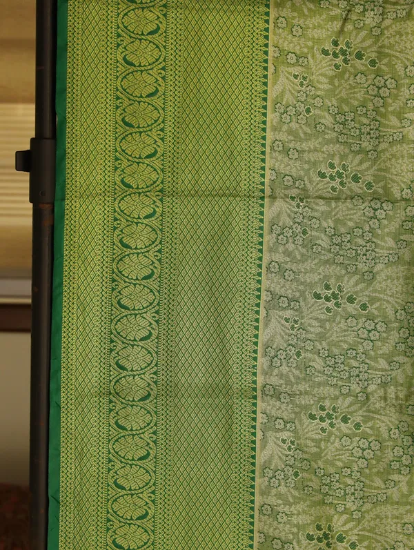 Sky_Blue_Dharmavaram_Inspired_Semi_Silk_Saree_With_Wide_Contrast_Border