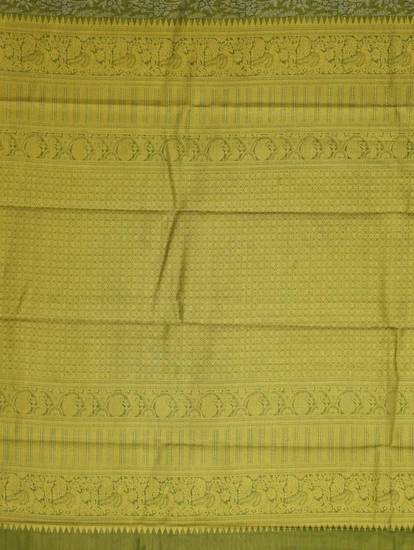Sky_Blue_Dharmavaram_Inspired_Semi_Silk_Saree_With_Wide_Contrast_Border