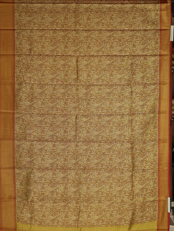 Cream_Gold_Kanchipuram_Inspired_Semi_Silk_Saree_With_Wide_Contrast_Border