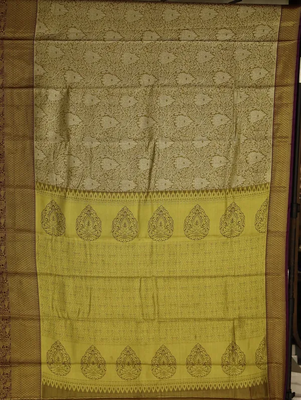Mustard_Gold_Kanchipuram_Inspired_Semi_Silk_Saree_With_Wide_Contrast_Border