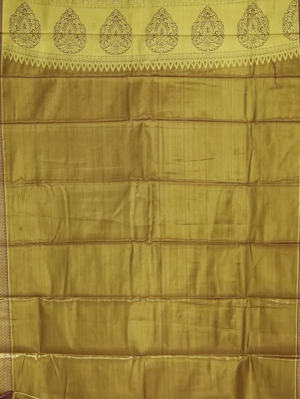 Mustard_Gold_Kanchipuram_Inspired_Semi_Silk_Saree_With_Wide_Contrast_Border