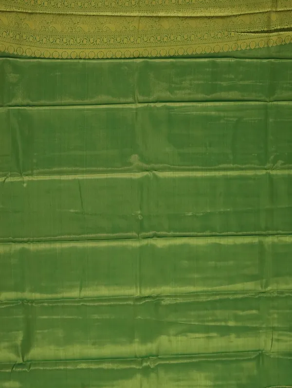Lime_Green_Kanchipuram_Inspired_Semi_Silk_Saree_With_Self_Wide_Border