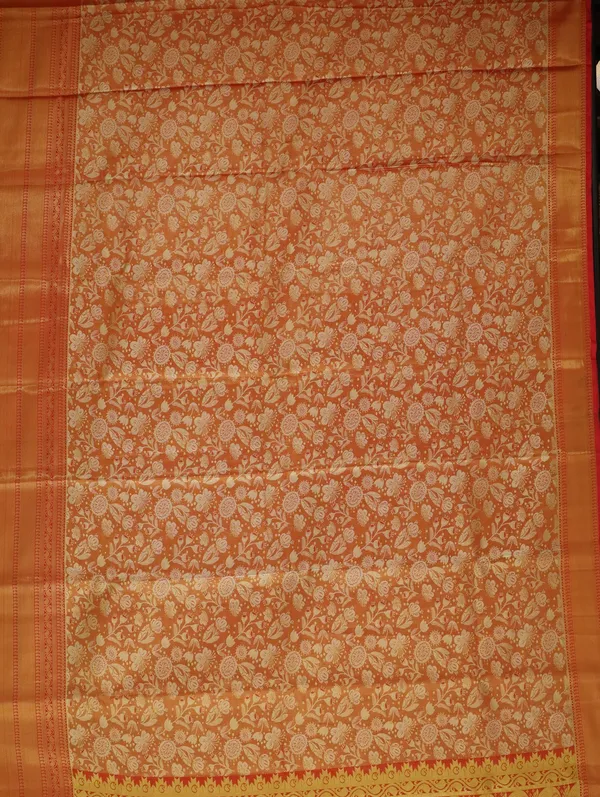 Rust_Orange_Kanchipuram_Inspired_Semi_Silk_Saree_With_Wide_Contrast_Border
