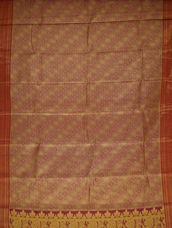 Royal_Blue_Gadwal_Inspired_Semi_Silk_Saree_With_Contrast_Border