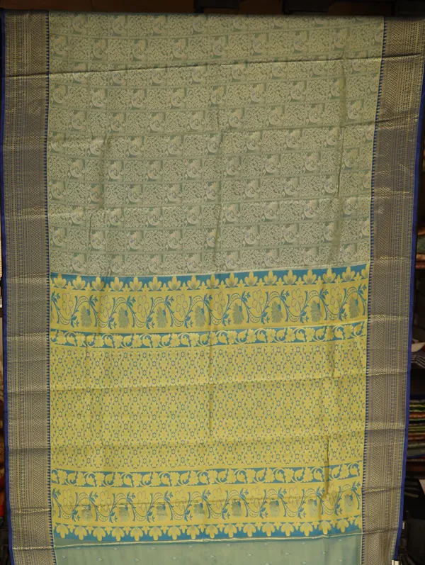 Pink_Kanchipuram_Inspired_Semi_Silk_Saree_With_Wide_Self_Border