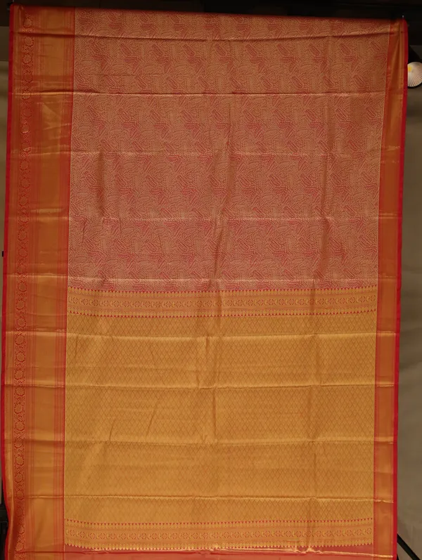 Lavender_Kanchipuram_Inspired_Semi_Silk_Saree_With_Contrast_Border
